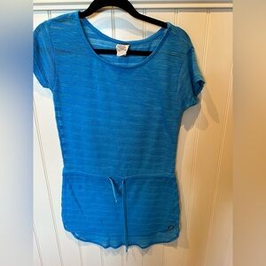 OAKLEY Ladies Women’s Size Small Blue Mesh Bathing Suit Cover-Up